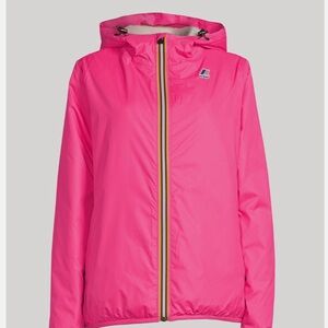 K-Way Barbie PinkLe Vrai 3.0 Claude Orsetto 22 Zip Jacket With Hood S